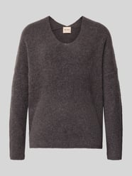 Strickpullover aus Woll-Mix mit V-Ausschnitt Modell 'THORA' von MOS MOSH - 44