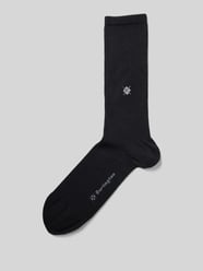 Socken mit Label-Schriftzug Modell 'Boston' von Burlington Schwarz - 43