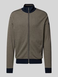 Sweatjacke mit Reißverschluss von bugatti Braun - 13