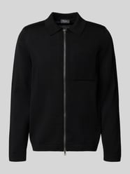 Regular Fit Strickjacke aus reiner Schurwolle mit Umlegekragen von MAERZ Muenchen - 33