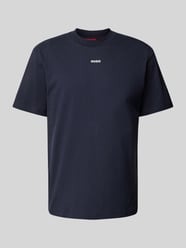 T-Shirt mit Label-Print Modell 'Dapolino' von HUGO Blau - 18