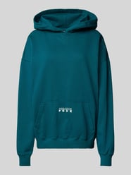 Oversized Hoodie mit Label-Print Modell 'NISA' von Pegador Blau - 40