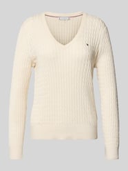 Sweter z dzianiny o kroju regular fit z czystej bawełny od Tommy Hilfiger - 5