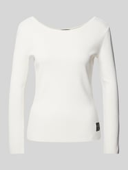 Longsleeve in Ripp-Optik von ARMANI EXCHANGE Beige - 6