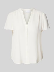 Blusenshirt mit V-Ausschnitt von Jake*s Collection Beige - 30