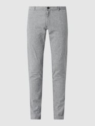 Modern Fit Anzughose mit Leinen-Anteil Modell 'Todi'  von Carl Gross Blau / Türkis - 29