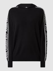 Hoodie aus Kaschmir  von Karl Lagerfeld Grau / Schwarz - 15