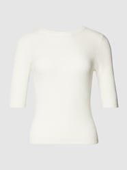 Gebreid shirt van viscosemix met ronde hals van Vero Moda Wit - 38