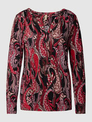 Blusenshirt mit Paisley-Muster Modell 'FELICITY' von Soyaconcept Bordeaux - 47