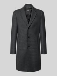 Regular Fit Wollmantel mit Allover-Muster Modell 'H-Hyde-Bib-E-264' von BOSS - 36