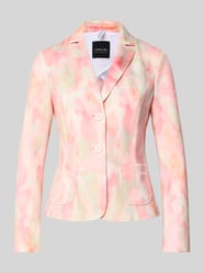 Blazer w kroju slim fit z kołnierzem z połami od Marc Cain - 24