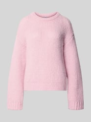 Relaxed Fit Pullover im Chunky Knit Look Modell 'DORTHEA' von PIECES Pink - 40
