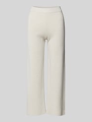 Wide Leg Hose mit elastischem Bund von MAERZ Muenchen Beige - 41