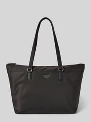 Handtasche mit Label-Applikation Modell 'UTILITY' von Emporio Armani Schwarz - 32