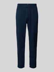 Tapered Fit Bundfaltenhose mit elastischem Bund von Tommy Jeans Blau - 14