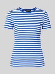 T-Shirt mit Label-Stitching Modell 'ALLI' von Lauren Ralph Lauren Blau - 42