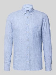Slim Fit Leinenhemd mit Button-Down-Kragen von Fynch-Hatton - 17