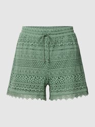 Shorts mit Strukturmuster Modell 'HONEY' von Vero Moda Grün - 27