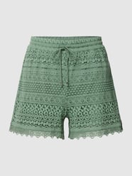 Shorts mit Strukturmuster Modell 'HONEY' von Vero Moda Grün - 38