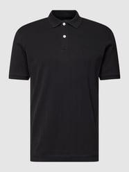 Poloshirt in Ripp-Optik Modell 'drop needle rib' von Marc O'Polo Schwarz - 33