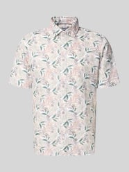 Slim Fit Business Hemd aus Leinen-Misch mit Kentkragen von Jake*s - 14