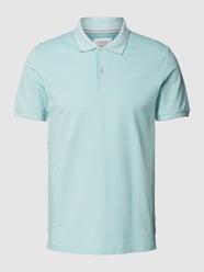 Poloshirt mit Polokragen Modell 'Birdseye' von s.Oliver RED LABEL Türkis - 36