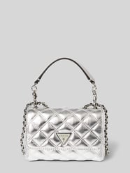 Handtasche mit Steppnähten Modell 'GIULLY MINI 2' von Guess Grau - 38