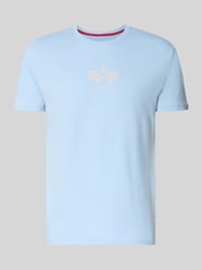 t-shirt z logo i okrągłym dekoltem od Alpha Industries - 44