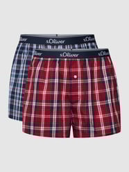 Boxershorts mit Allover-Muster im 2er-Pack von s.Oliver RED LABEL Blau - 11