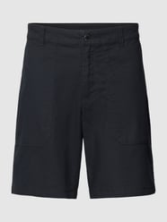 Straight Leg Bermudas in unifarbenem Design von COLUMBIA Schwarz - 12