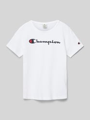 T-Shirt mit Label-Print von CHAMPION Weiß - 17