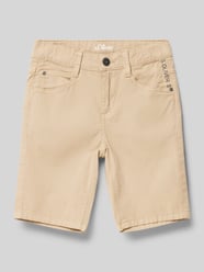 Slim Fit Bermudas mit Gesäßtaschen von s.Oliver RED LABEL Beige - 28