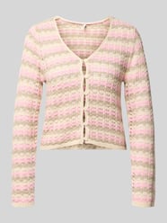 Regular Fit Strickjacke aus Baumwoll-Mix Modell 'ASA' von ONLY Pink - 12