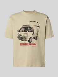 T-shirt met motiefprint, model 'Baine' van WOODBIRD - 12