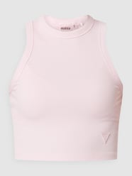 Crop Top mit Logo-Applikation Modell 'Edie' von Guess Pink - 13