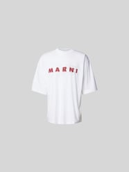 Oversized T-Shirt mit Label-Detail von Marni Weiß - 25