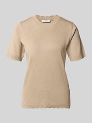 Regular Fit T-Shirt aus Viskose-Mix Modell 'Morla' von b.young Beige - 30