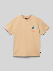 T-shirt met motiefprint, model 'TORINS' van CARS JEANS Beige - 2