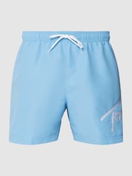 Zwembroek met labelprint van Tommy Jeans Blauw / turquoise - 16