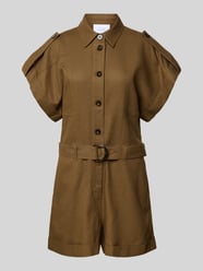 Jumpsuit van mix van katoen en linnen met riem curated by Anna Schürrle van Style Icon Collection - 15