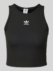 Tanktop in Ripp-Optik von adidas Originals Schwarz - 25