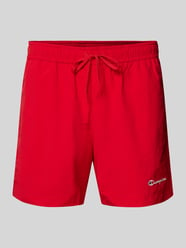 Regular Fit Badeshorts mit Label-Stitching von CHAMPION Rot - 27