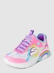 Sneakersy ze wzorem na całej powierzchni model ‘RAINBOW RACER’ od SKECHERS Różowy - 3