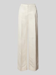 Wide Leg Stoffhose mit Bügelfalten von Tommy Hilfiger Beige - 1