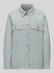 Relaxed Fit Hemdjacke aus reiner Baumwolle Modell 'MOXIE' von ONLY - 3