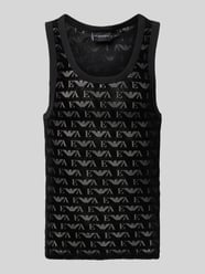 Tanktop mit Logo-Muster von Emporio Armani - 13