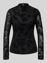 Longsleeve mit Stehkragen von comma - 15