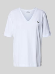 T-shirt o kroju relaxed fit z czystej bawełny od Lacoste - 2
