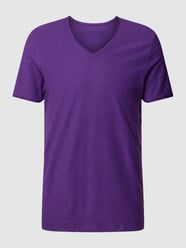 T-Shirt mit V-Ausschnitt von MCNEAL Lila - 41