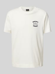 T-Shirt mit Label-Stitching von Emporio Armani - 14